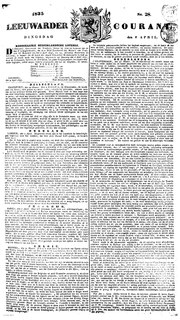 Miniatuur voor Bestand:Leeuwarder courant 07-04-1835 (IA ddd 010582252 mpeg21).pdf