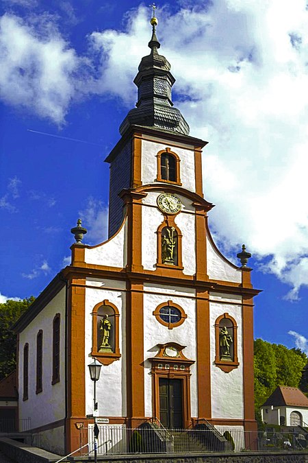 Leubach Kr.Fladungen, Kirche, . 012