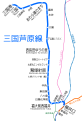 三国芦原線路線図