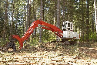 Shovel logging Log transport method