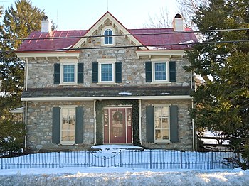 English: House in Lionville Historic District ...