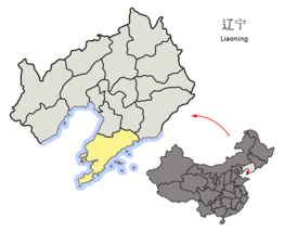 Kaart van Dalian