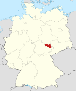 Harta districtului Burgenland în cadrul Germaniei