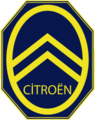 Citroën-logo tussen 1919 en 1959 komt voort uit het originele logo.