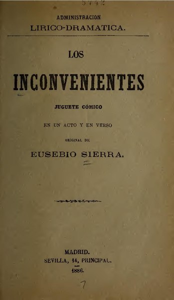 File:Los inconvenientes - juguete cómico en un acto y en verso (IA losinconveniente527sier).pdf