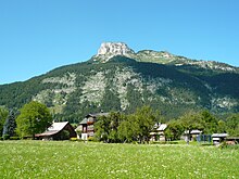 View of the Loser, the local mountain of Altaussee