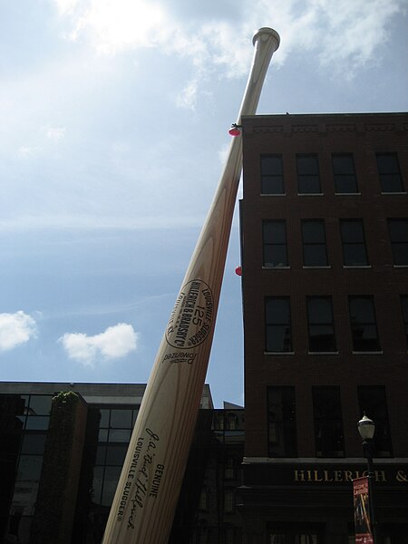 The "Largest Bat in the World" outside the Louisville Slugger Museum & Factory