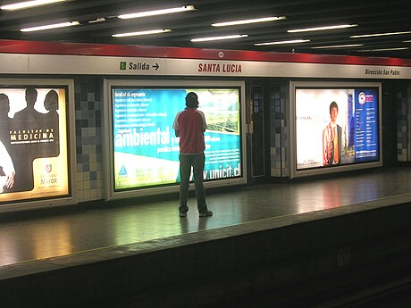 Santa Lucía metro station (Santiago)