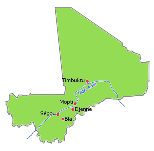 Location of Bamana