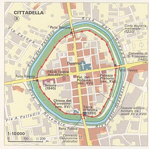 300px map minor settlement 1992   cittadella   touring club italiano cart tem 060 %28cropped%29