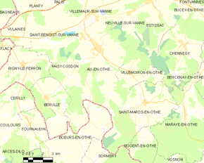 Poziția localității Aix-en-Othe