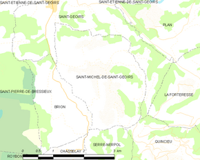 Poziția localității Saint-Michel-de-Saint-Geoirs
