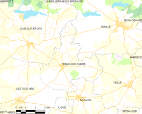 Poziția localității Trans-sur-Erdre