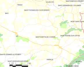 Poziția localității Saint-Martin-de-Connée