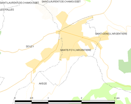 Sainte-Foy-l'Argentière - Localizazion