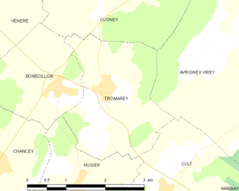 Mapa obce Tromarey