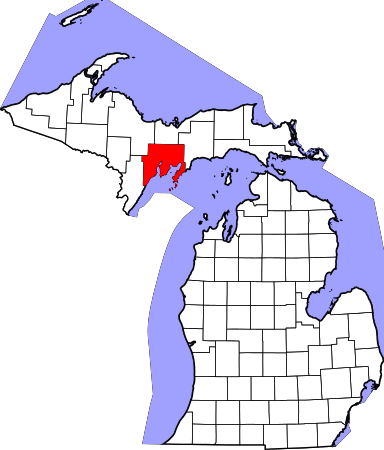 Map of Michigan highlighting Delta County.svg
