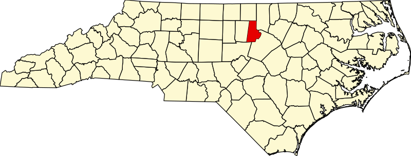 صورة:Map of North Carolina highlighting Durham County.svg