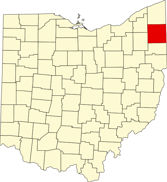 File:Map of Ohio highlighting Trumbull County.svg