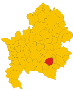 Localizarea Castelpetroso în Provincia Isernia