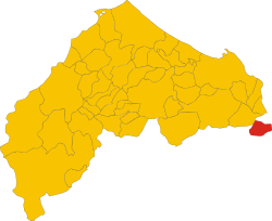 Map of comune of Loreto (province of Ancona, region Marche, Italy).svg