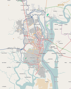 Mapa vial de Guayaquil.