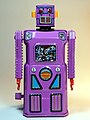 Masudaya â€“ Tin Wind Up â€“ Mini Nonstop Lavender Robot (ãƒŸãƒ‹ ãƒŽãƒ³ã‚¹ãƒˆãƒƒãƒ— ãƒ©ãƒ™ãƒ³ãƒ€ãƒ¼ ãƒ­ãƒœãƒƒãƒˆ) â€“ Gang of Five â€“ Front