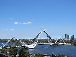 <span class="mw-page-title-main">Matagarup Bridge</span> Pedestrian bridge in Perth, Western Australia