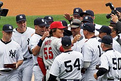 Hideki Matsui first pitch MLB Japan tour