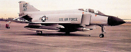 McDonnell F-4C-23-MC Phantom II, 64-0817, 3247th Test Squadron, Eglin AFB, Florida. Note ADCOM Gray scheme. Retired about 1990, now on display at Air Force Armament Museum, Eglin AFB. McDonnell F-4C-23-MC Phantom - 64-0817.jpg