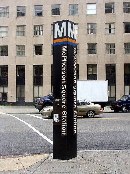 McPherson Square pylon
