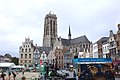 Čeština: Náměstí v Mechelenu (hlavní, v centru), Belgie English: Main square in Mechelen, Belgium