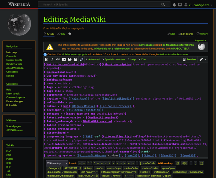 File:MediaWiki 1.41.0(wmf.22) source editing at English Wikipedia screenshot.png