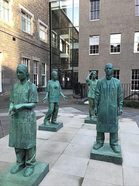 Memorial to healthcare workers at the Royal College of Surgeons of Edinburgh