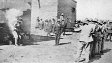 Mexican execution by firing squad, 1916 Mexican execution, 1914.jpg