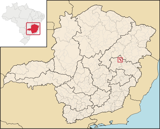 Localização de José Raydan em Minas Gerais