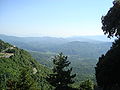 Les monts Ruffiens vus depuis Cervara di Roma