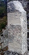 Monumento em memória de Fausto Coppi no passo de Agerola (NA)