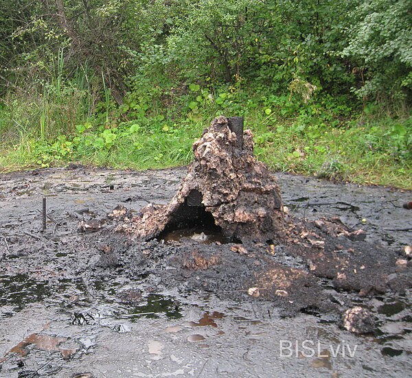 Mud volcano in Starunia