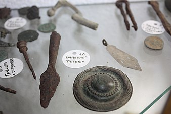 Артефакти од тврдината во етнолошкиот музеј во Џепчиште