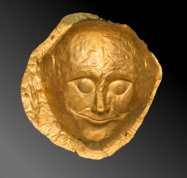 File:Mycenaean gold funerary mask, NAMAthens, Greece.jpg