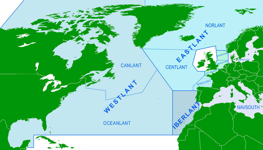 Subareas of NATO's Supreme Allied Commander Atlantic and Allied Command Channel, as well as the naval commands of Allied Forces Baltic Approaches and Allied Forces Southern Europe. (click to enlarge) NATO Atlantic and Channel commands subareas.png