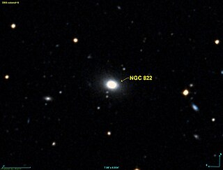 <span class="mw-page-title-main">NGC 822</span> Galaxy in the constellation Phoenix