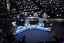 The NHL Network's television panel at the 2019 NHL Entry Draft at Rogers Arena in Vancouver NHL Network at the 2019 NHL Entry Draft.jpg