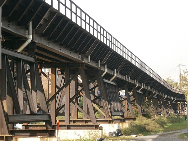 Viaduct crossing Lower Jersey City