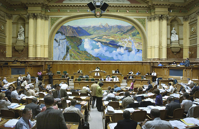 National Council hall during a session