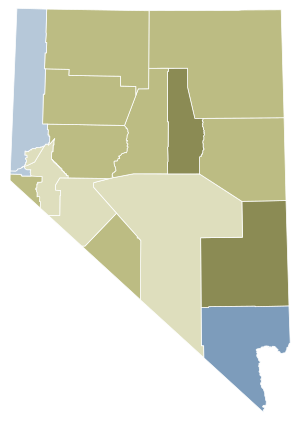 Nevada state question No.1 2022 by County.svg