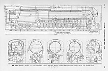 A drawing design of the N&W class J locomotive Norfolk and Western class J drawing.jpg