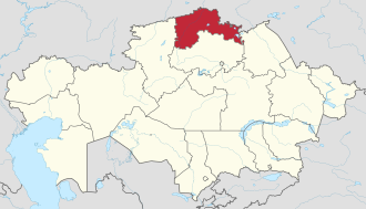Северо-Казахстанская область на карте