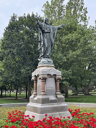 <span class="mw-page-title-main">Sacred Heart of Jesus statue (University of Notre Dame)</span> Statue in Notre Dame, Indiana, U.S.